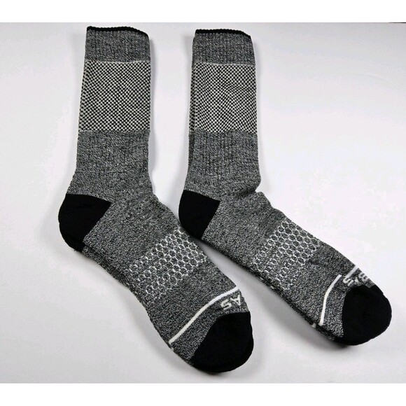 Bombas Merino Wool Blend Midweight Crew Socks Lot Of 2 Pairs Size L - Picture 2 of 2